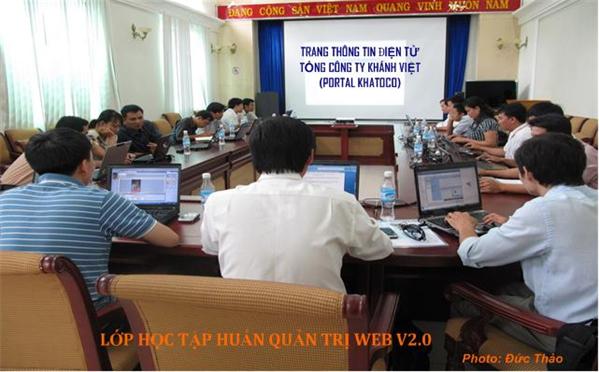 Khai giảng lớp tập huấn QT Website cho các quản trị Web tại TCT Khánh Việt